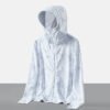 2023 new camouflage ice silk men's sun protection clothing summer hooded thin style with hood brim detachable skin clothing jacket - Image 8