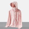 2023 new camouflage ice silk men's sun protection clothing summer hooded thin style with hood brim detachable skin clothing jacket - Image 3