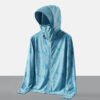 2023 new camouflage ice silk men's sun protection clothing summer hooded thin style with hood brim detachable skin clothing jacket - Image 4